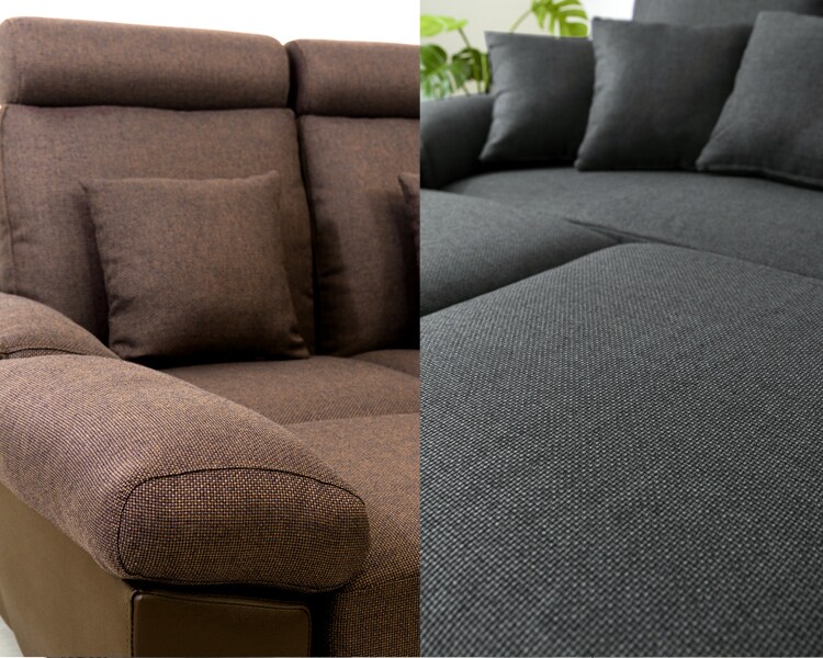 ヘッドレスト付ポケットコイルカウチソファ 41929 全2色【プラザセレクト】4