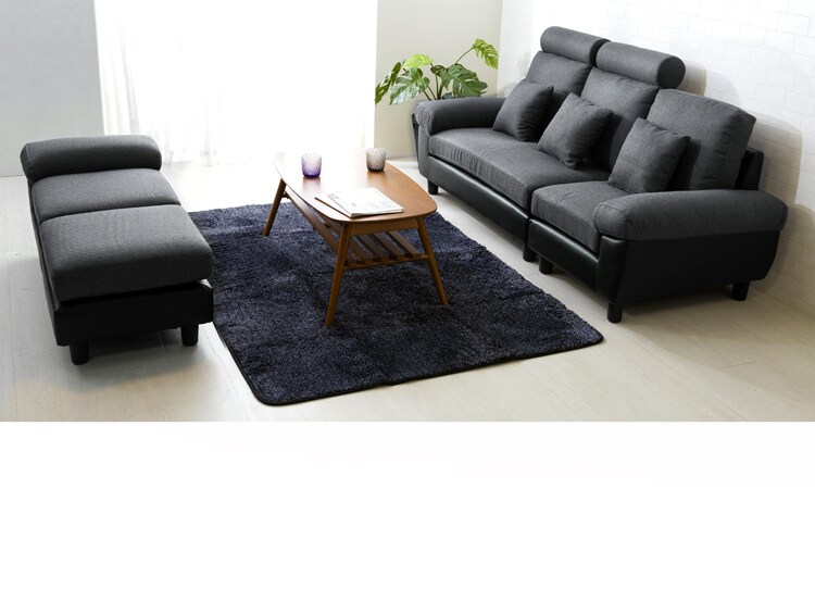 ヘッドレスト付ポケットコイルカウチソファ 41929 全2色【プラザセレクト】11