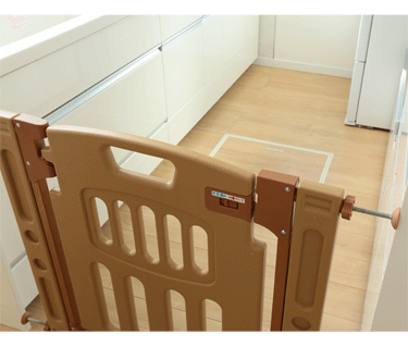 つっぱりタイプ ベビーゲート 98 88-913 ライトブラウン6