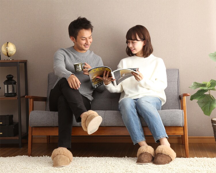 ムートンスリッパ