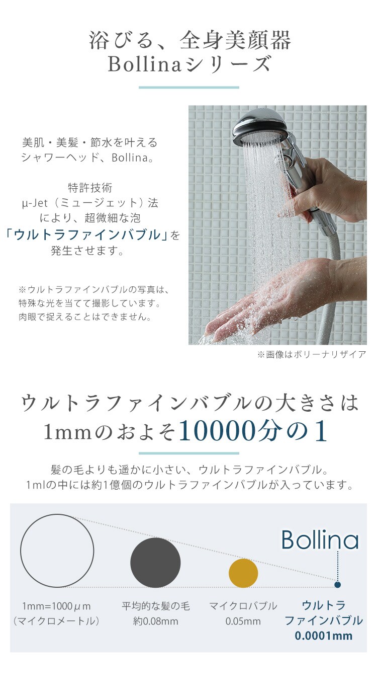 Bollina Wide 奇跡のシャワーヘッド TK-7007 【プラザセレクト】1