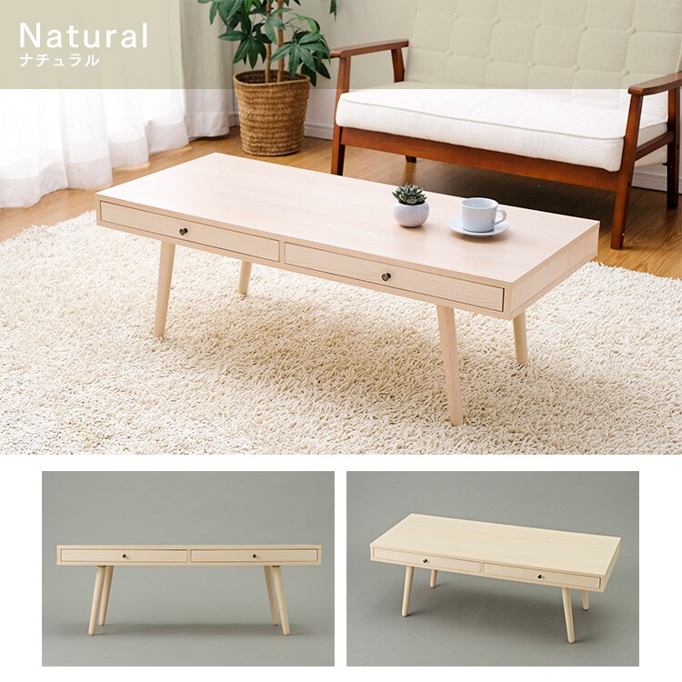 ローテーブル リビングテーブル 収納引き出し付き LTD-1148 ホワイト14