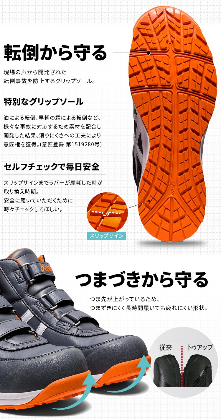 アシックス ウィンジョブ CP302 FCP302 メトロポリス×ホワイト 25.5cm2