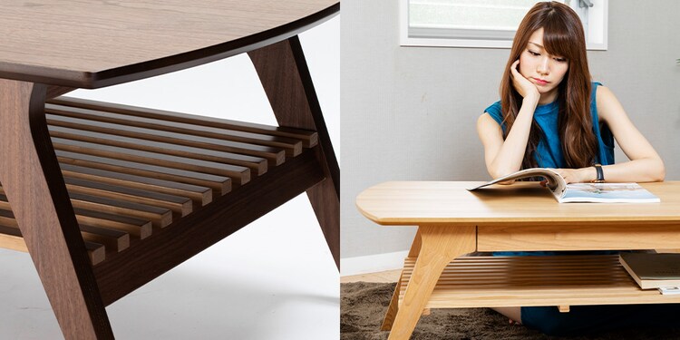 引出付リビングテーブル DLT-1200 【プラザセレクト】11