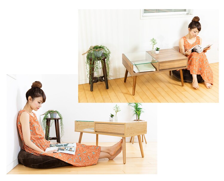 ガラスリビングテーブル GLT−800 【プラザセレクト】15