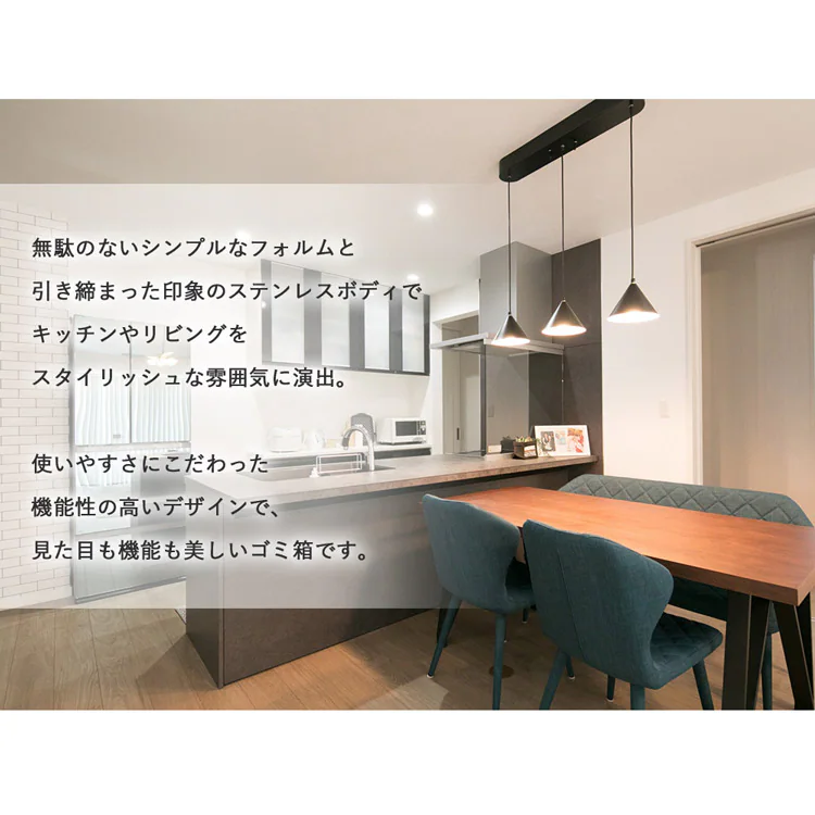 【11%OFF】ゴミ箱 ステンレスペール 60L STPL-60 8