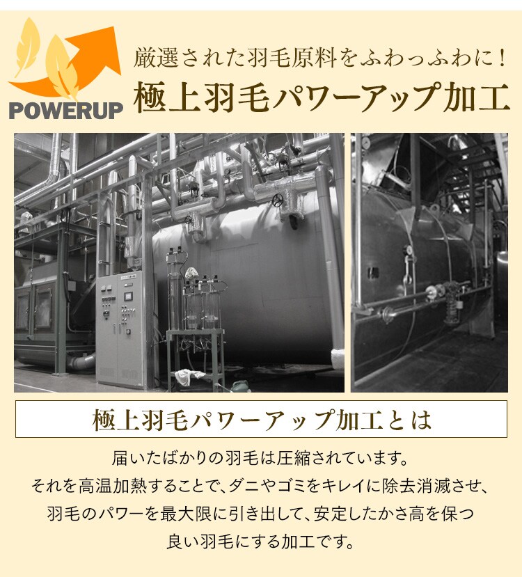 【2枚セット】ダウンケット WDD90％ 0.2kg SL ベージュ（無地）16