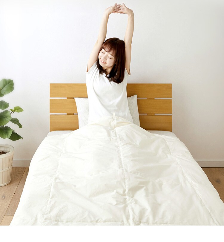 【2枚セット】ダウンケット WDD90％ 0.2kg SL ベージュ（無地）29