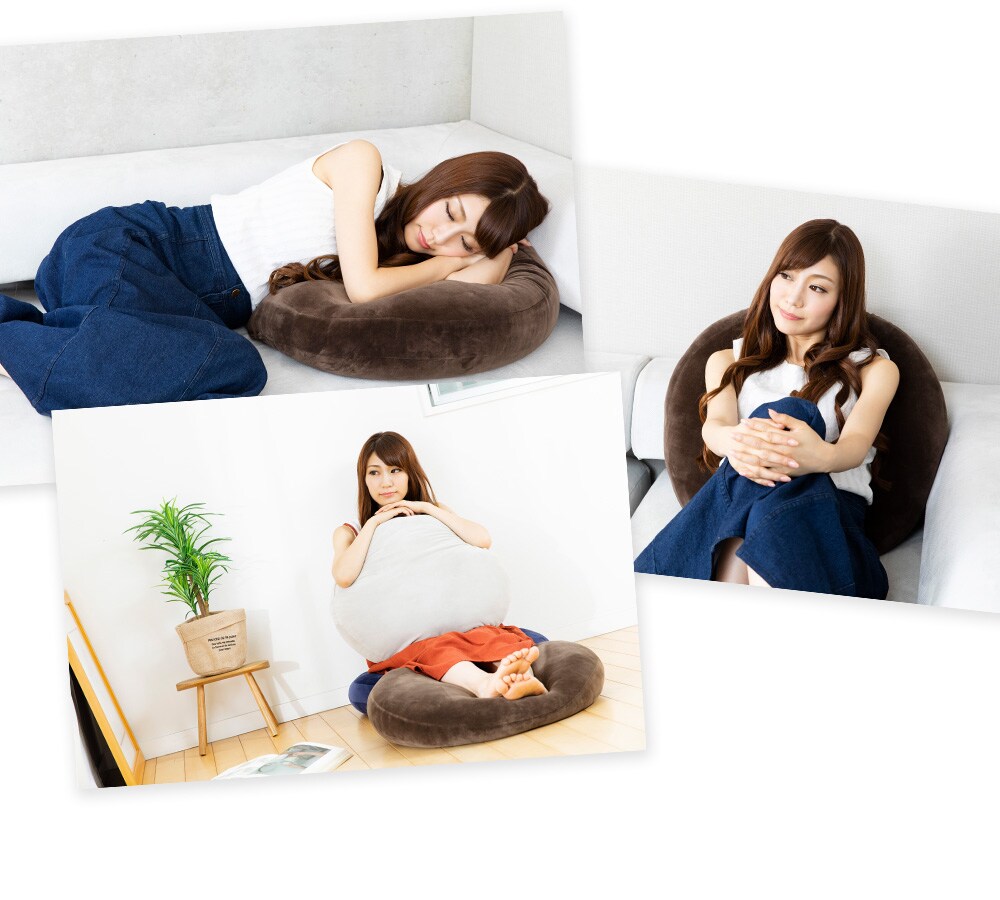 もちもちクッション60×60 MOCHI60R ライトグレー 7148758 │アイリス