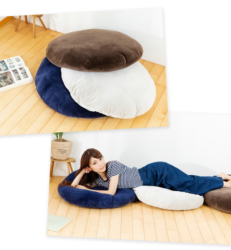 もちもちクッション80×80 MOCHI80R ライトグレー 11