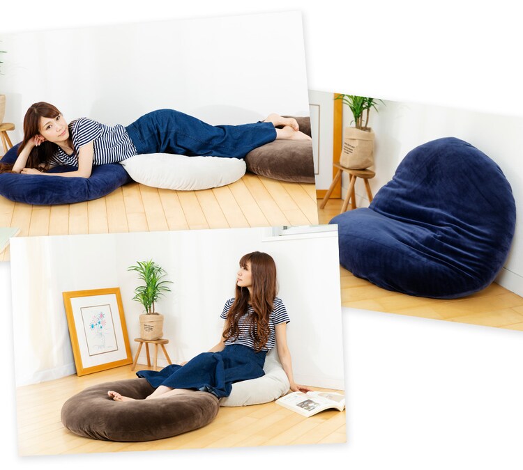 もちもちクッション80×80 MOCHI80R ライトグレー 22