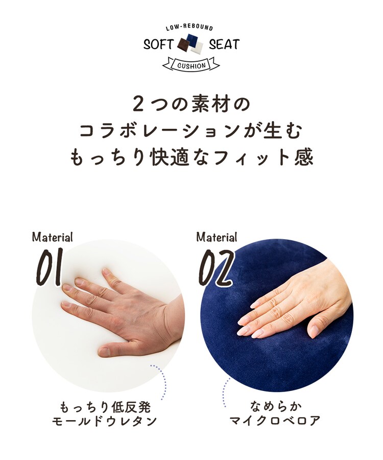 低反発シートクッション40×40 TSK-40R 【プラザセレクト】3