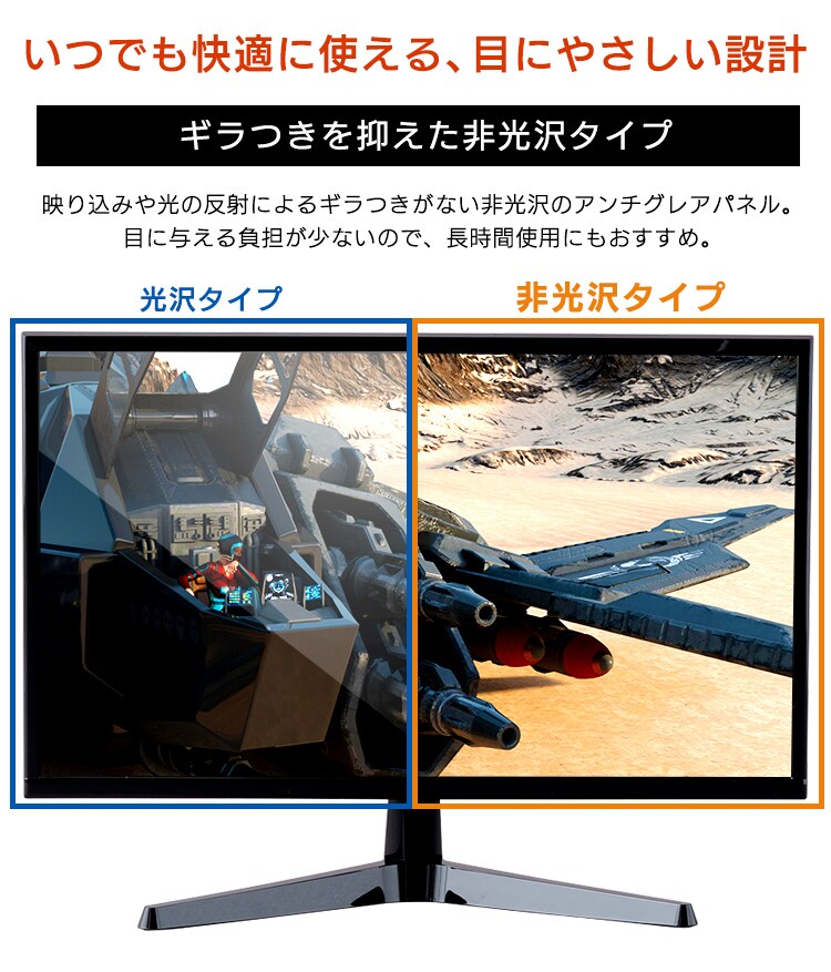 液晶モニター 平面 21.5インチ ワイド ブラック PMT-LCD22F-B 3
