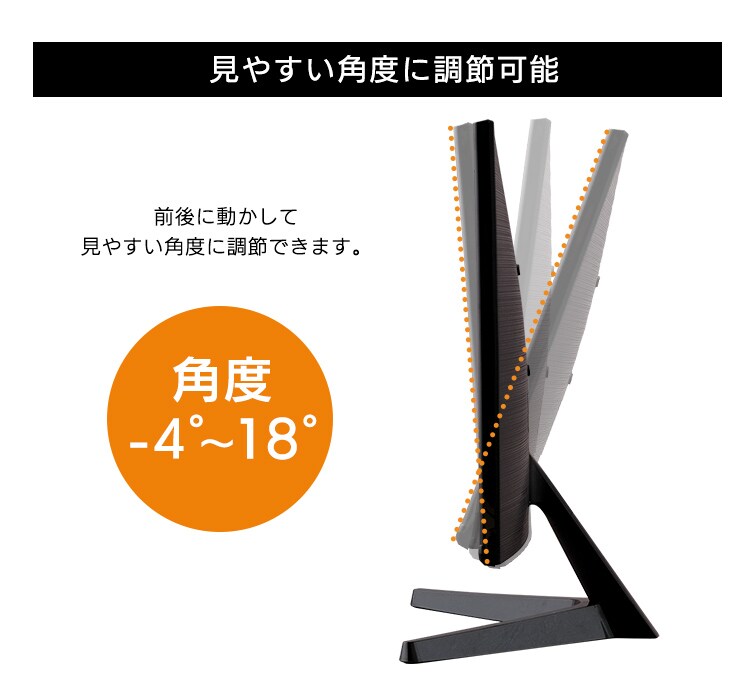 液晶モニター 平面 21.5インチ ワイド ブラック PMT-LCD22F-B 6