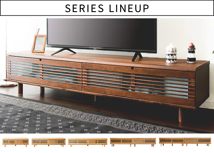 ルーバー扉付きテレビ台 120cm T-STV-120 全2色【プラザセレクト】18