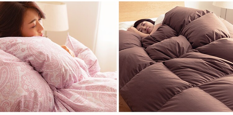 羽毛布団 ホワイトダックダウン70% 1.0kg シングルロング PAA19RP 無地/ブラウン2