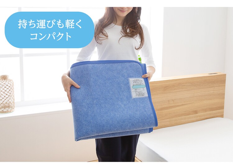 TEIJIN  帝人ベルオアシス 除湿シート（防ダニ加工/AG消臭機能付） ダブル ブルー 53/BJKX177.0000 11