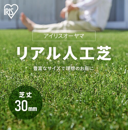 3点セット】防草人工芝 2m×10m 芝丈30mm RP-30210【U字釘144本付き 