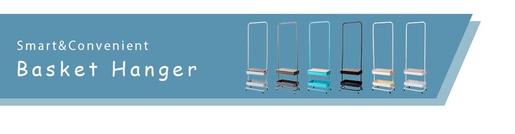 ハンガーラック 収納 バスケットハンガー BHYO-6C ベージュ7