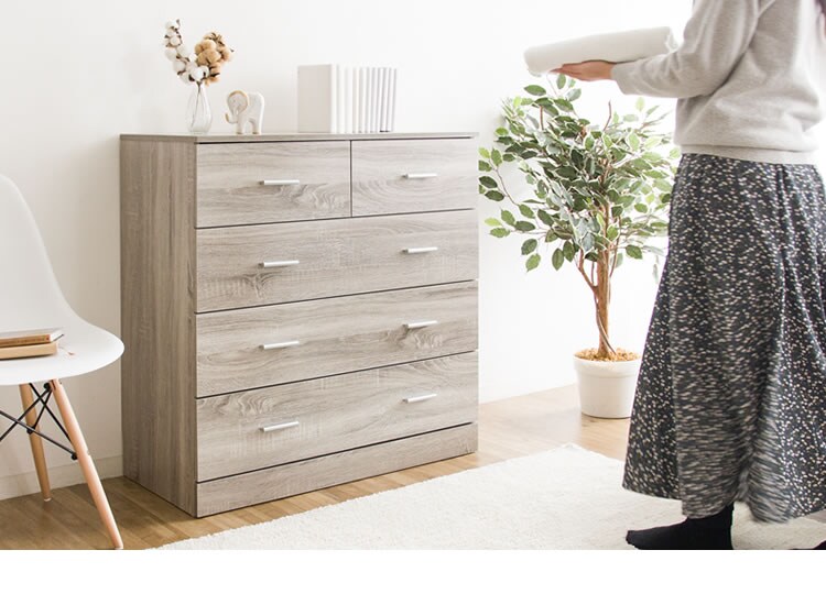 木製4段チェスト WCS-9090 ウォルナット17