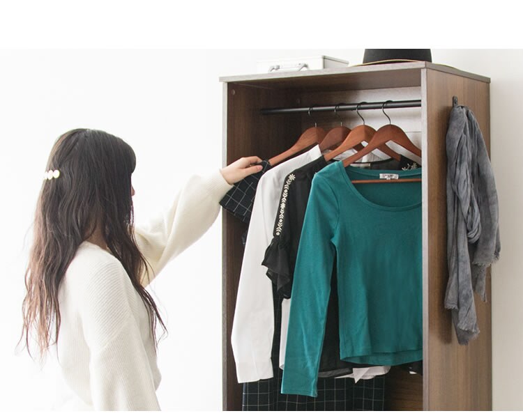 木製ワードローブ　幅60 WWR-6018 全2色【プラザセレクト】4