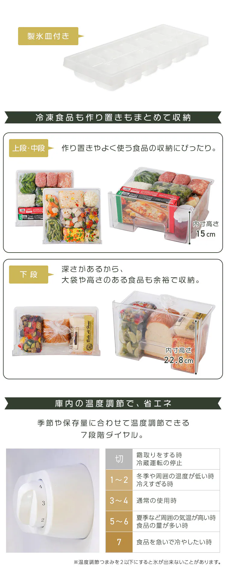 冷蔵庫 130L レトロ 小型 一人暮らし 2ドア 幅48cm PRR-142D-W ホワイト6