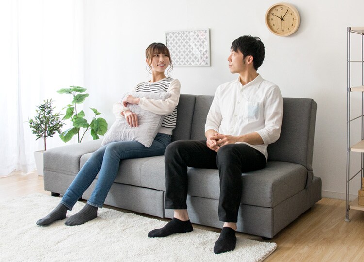 引出・テーブル付ソファベッド DTSB-1810 ブラウン 【代引き不可】7