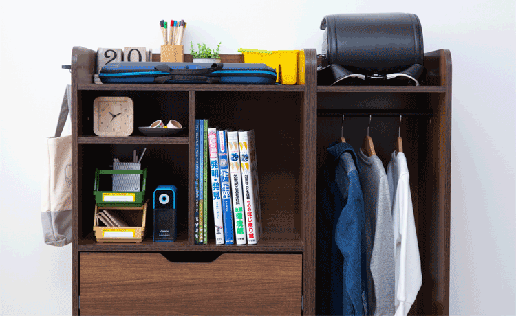 ランドセルラック RCSR-9040 全2色【プラザセレクト】【代引き不可】20