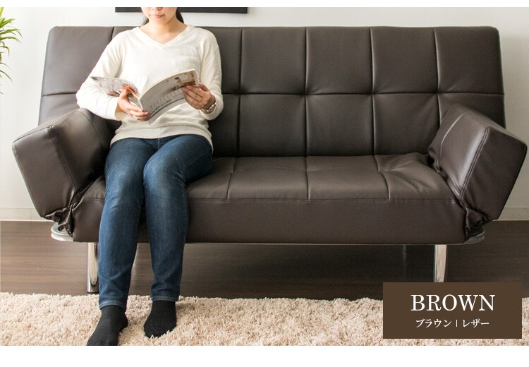 リクライニングソファベッド RSBP-1810 全5色【プラザセレクト】【代引き不可】20
