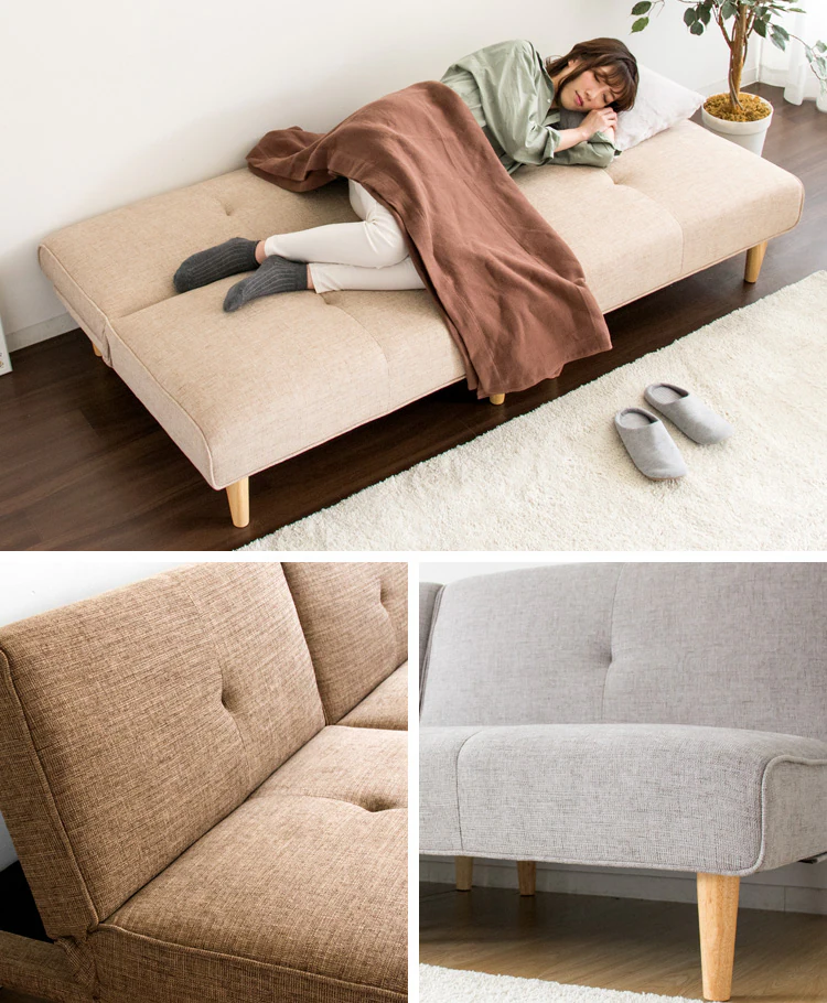 ソファ マルチソファベッド 2WAY MSBS-1880 ブラウン【時間指定不可】【代引き不可】2