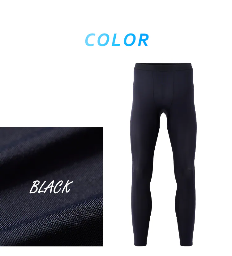 【メール便】メンズ スポーツタイツ ブラック MST-M M【代引き不可】5