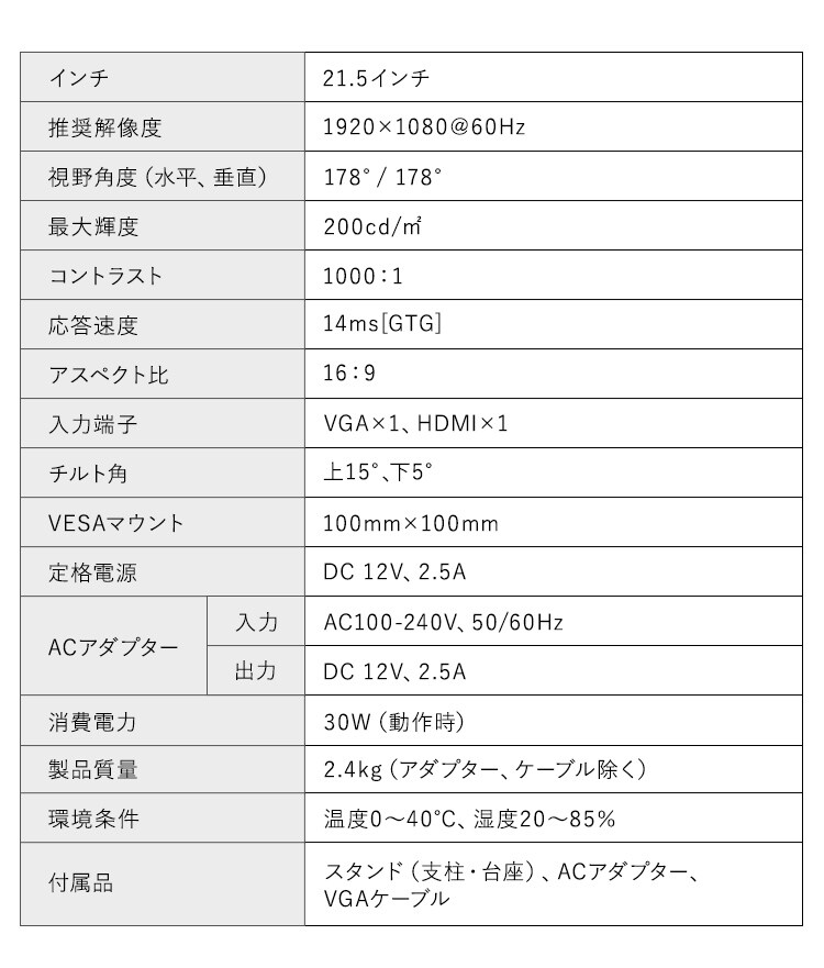 液晶ディスプレイ ブラック PLD-F221 11