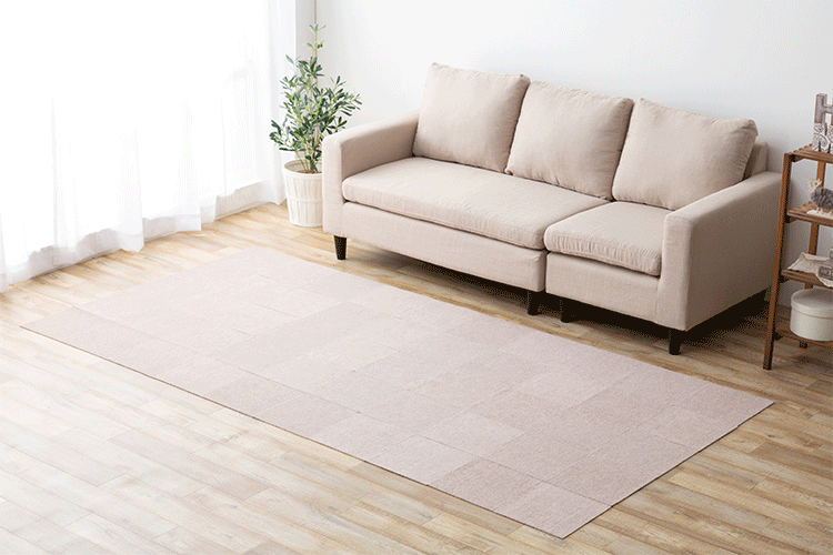 ズレない吸着タイルマット（50枚） ATCP-25 ミックス15