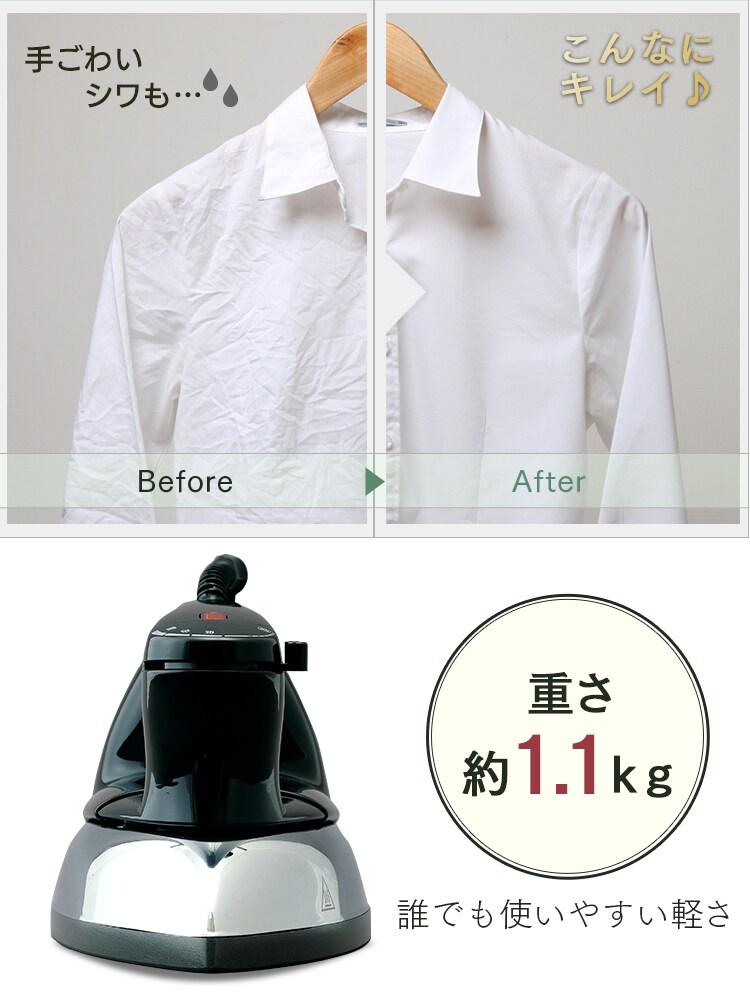 アイロン ドライ フッ素コート PDIR-01F-B ブラック3