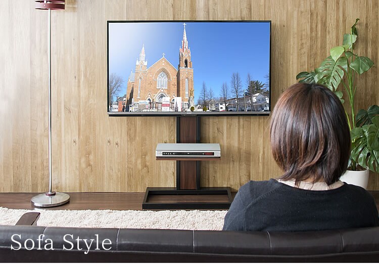 TIMEZ テレビスタンド ブラック木目 KF-260B4