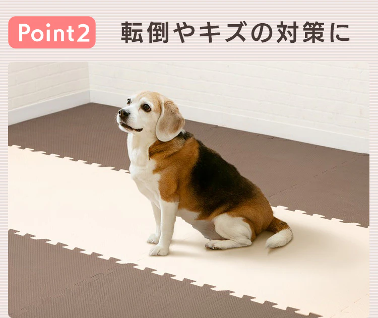 PEジョイントマット(60×60×2) 4枚セット PEJTM-602 ブラウン11