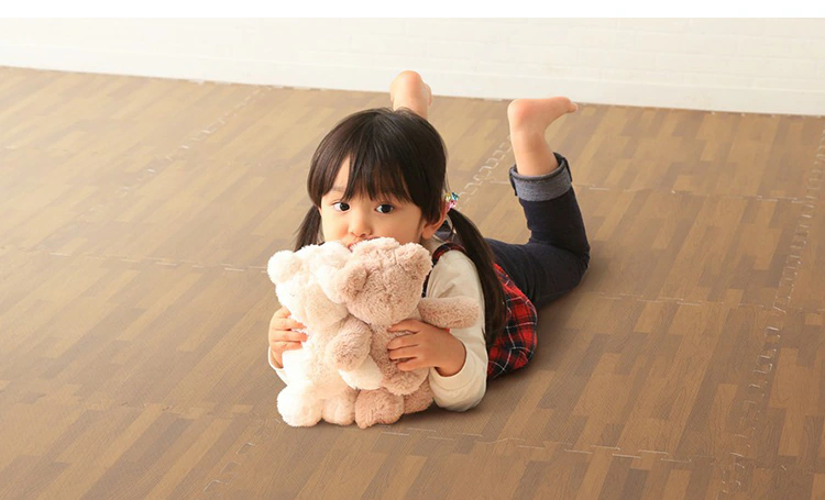 木目調ジョイントマット(60×60×1) 同色8セット(32枚) MKJTM-601 ナチュラル9