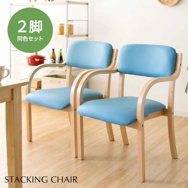 スタッキングチェア 2脚セット STKC2S-795 全5色【プラザセレクト】0