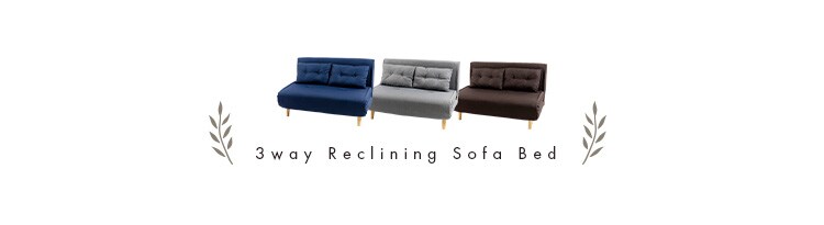 リクライニングソファベッド 3WRS-1220 グレー【代引き不可】9