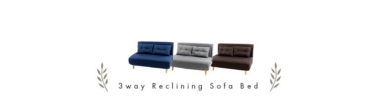 リクライニングソファベッド 3WRS-1220 グレー【代引き不可】17