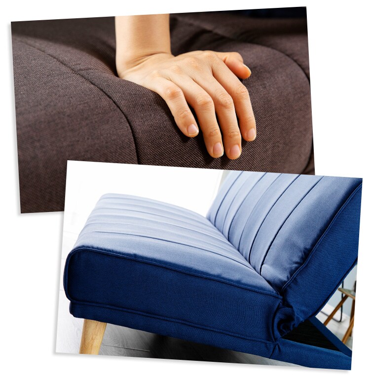 リクライニングソファベッド RSSB-1800 ネイビー【代引き不可】15