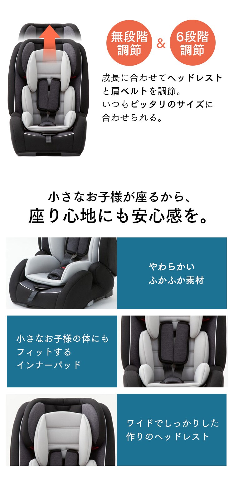 【訳あり】【ネイビー限定】チャイルド＆ジュニアシート ネイビーPZ ISOFIX 88-12072