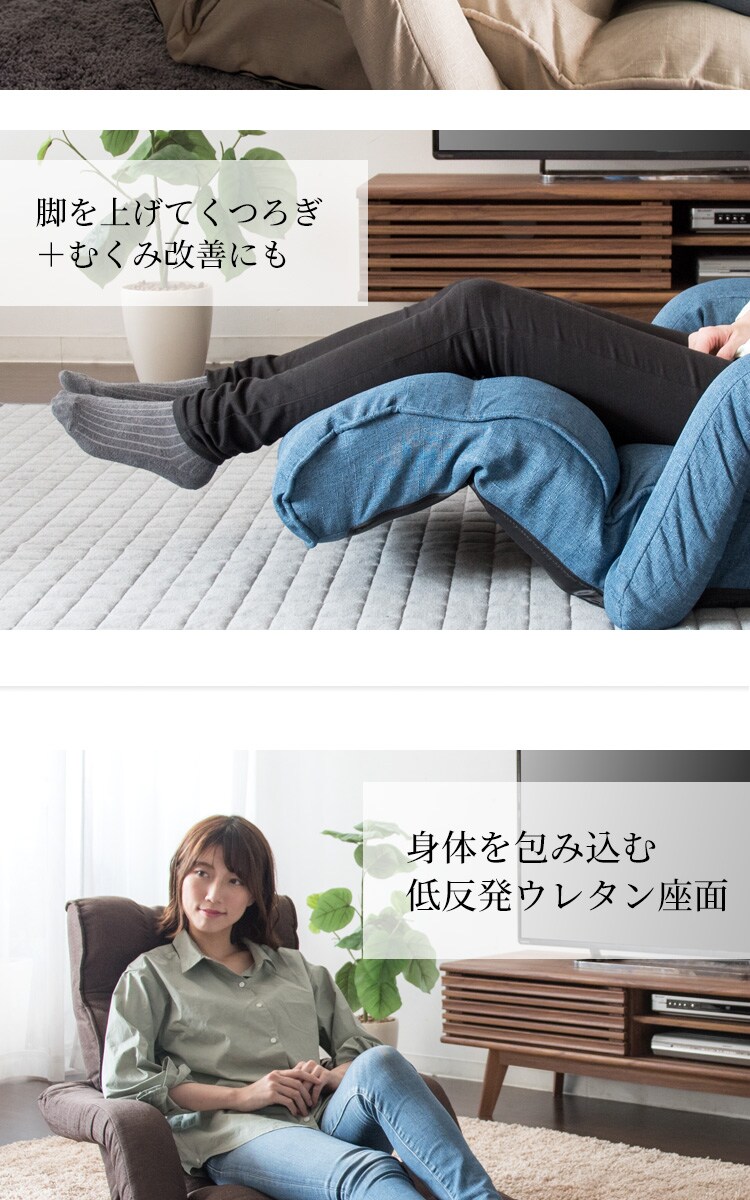 座椅子 肘付き リクライニング RHIZS-163 3