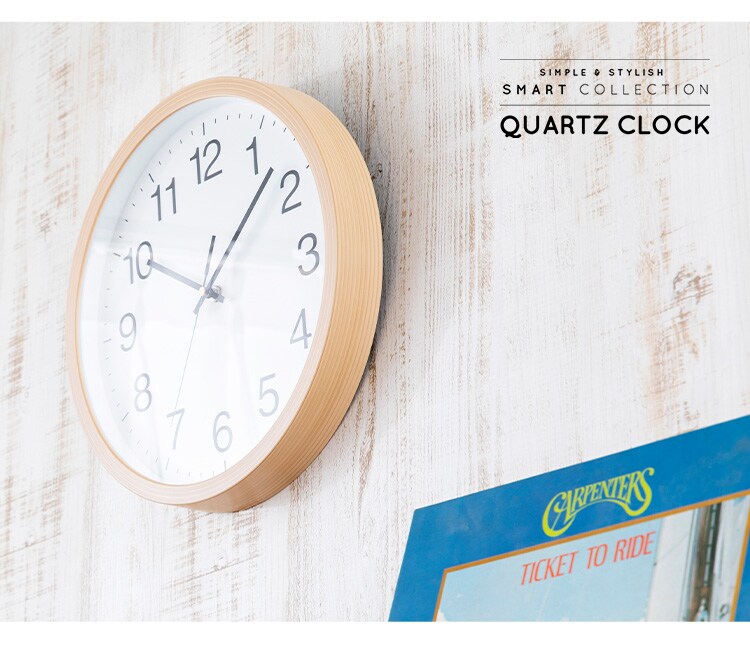 壁掛け時計 PWCR-30-W 全3色【プラザセレクト】14