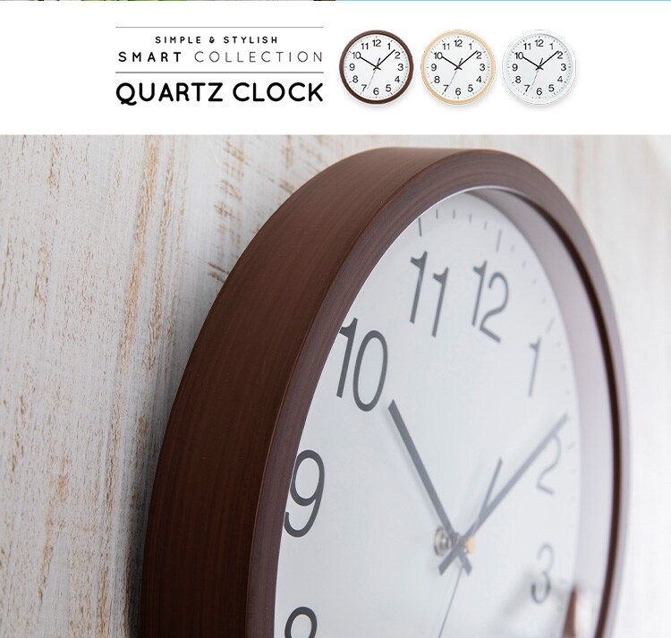 壁掛け時計 PWCR-30-W 全3色【プラザセレクト】19