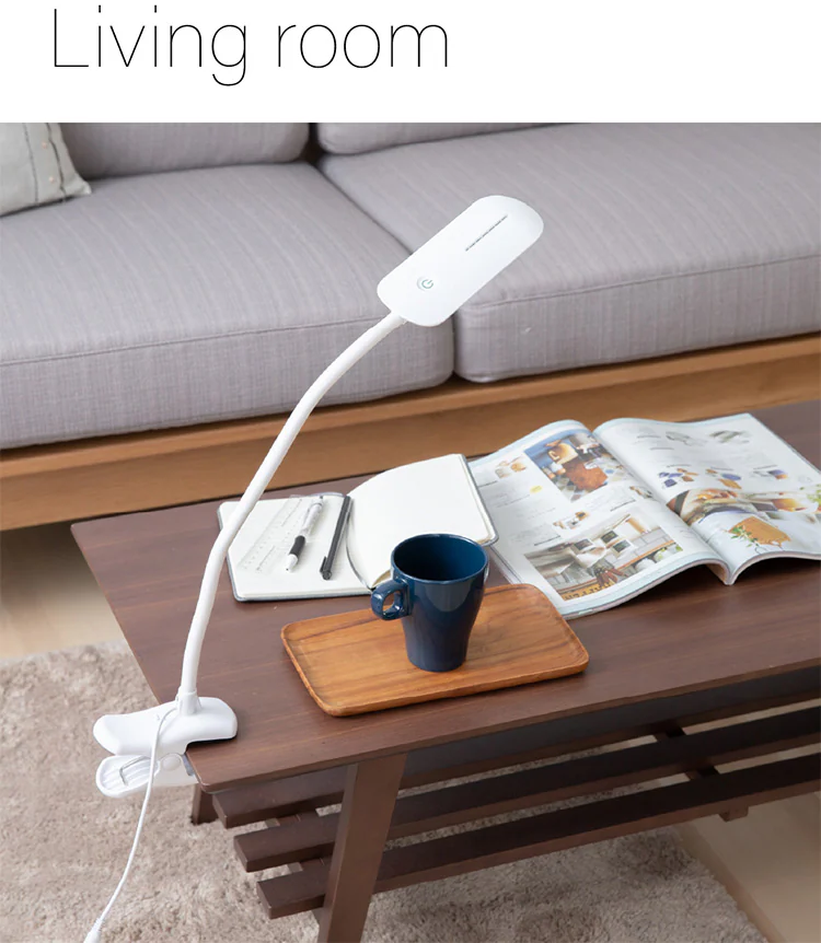 デスクライト LED クリップ式 PCL-R401-B ブラック 6