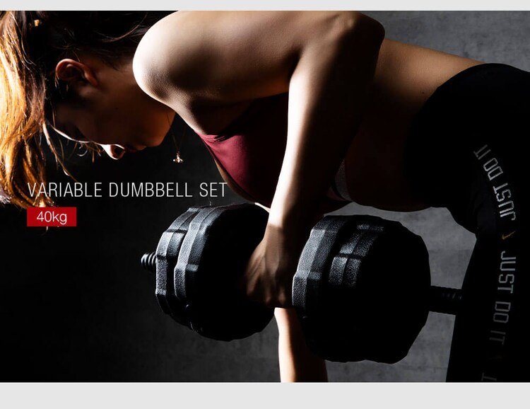 TKクリエイト 40kg(20kg&times;2個)ダンベルセット TKS02CM011 5