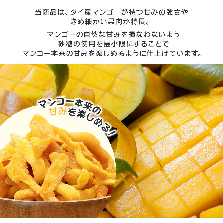 【2袋】 不揃い ドライマンゴー タイ産 500g 2