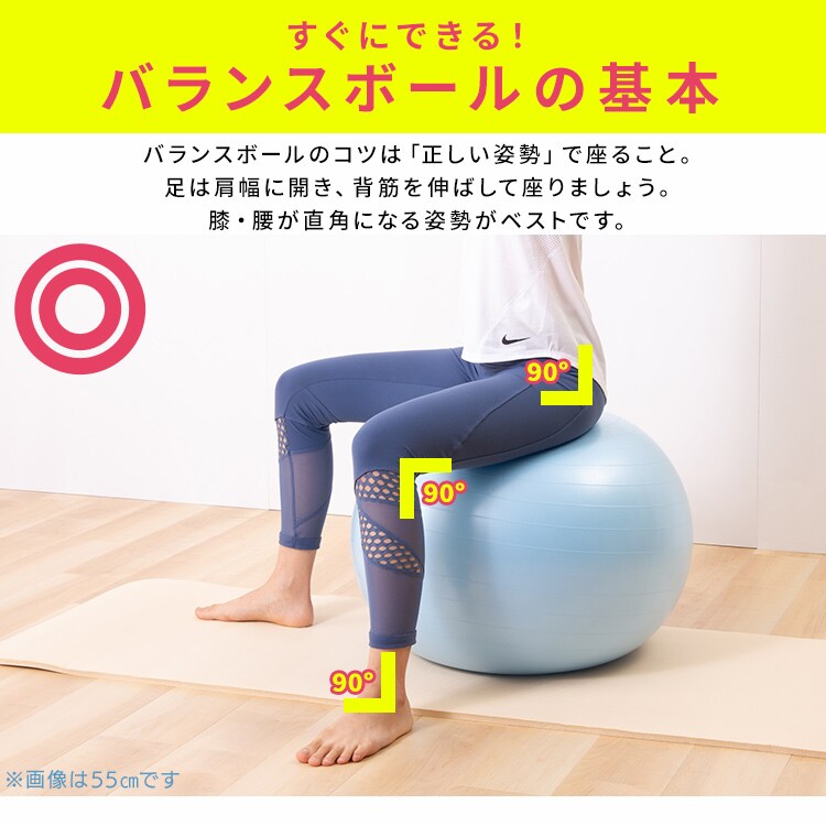 バランスボール 65cm Si Balanceball 65 全4色 プラザセレクト f アイリスプラザ アイリスオーヤマ公式通販サイト