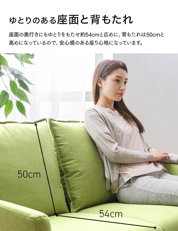 2人掛けソファ FSFX-2P ネイビー3